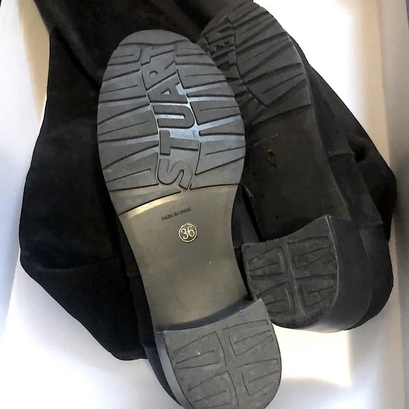 Stuart Weitzman Black Suede 5050 Boots - size EUR36 - Picture 4 of 5